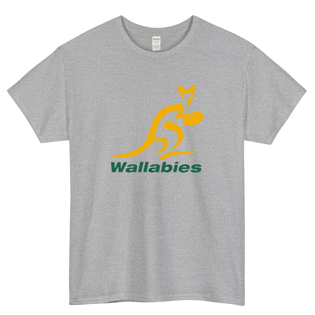 Wallabies Yellow Logo Mens Unisex Short Sleeve T-Shirt Size S-3XL - P