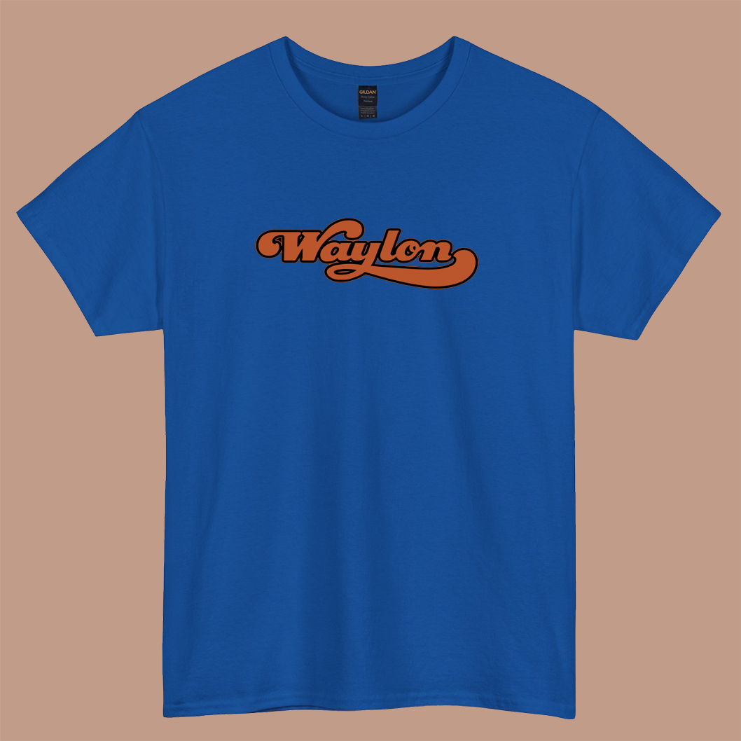 Waylon Jennings Logo SHORT SLEEVE T SHIRT S-3XL -P
