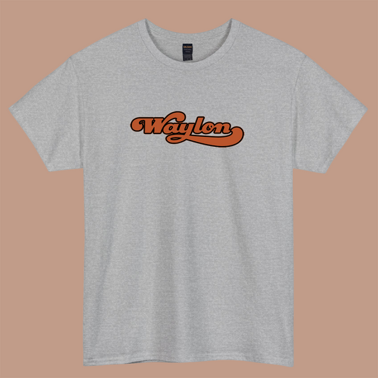 Waylon Jennings Logo SHORT SLEEVE T SHIRT S-3XL -P