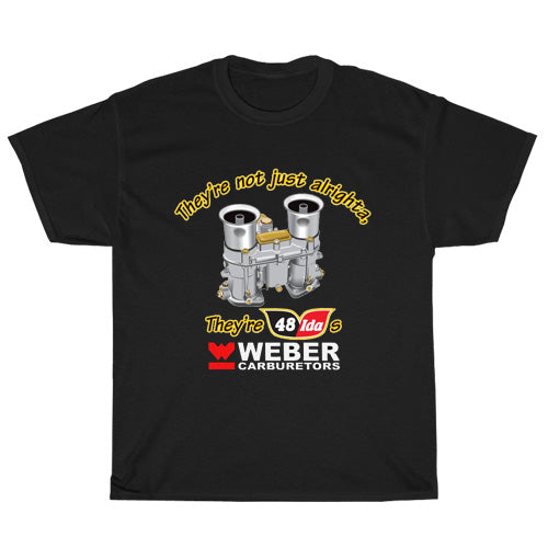 Weber Carburetors - Active Logo Unisex Men's T Shirt Size S to 3XL