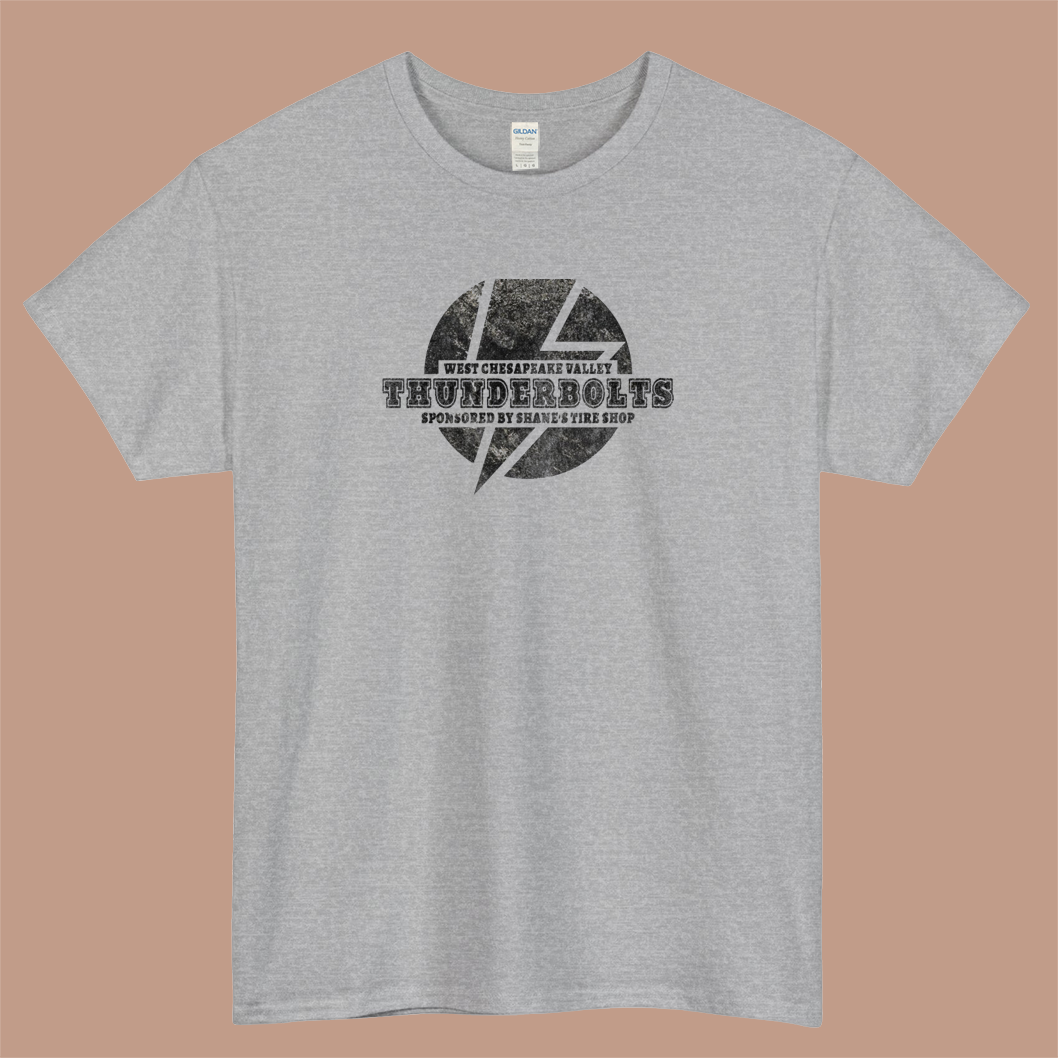West Chesapeake Valley Thunderbolts Logo Mens Unisex Short Sleeve T-Shirt Size S-3XL - P