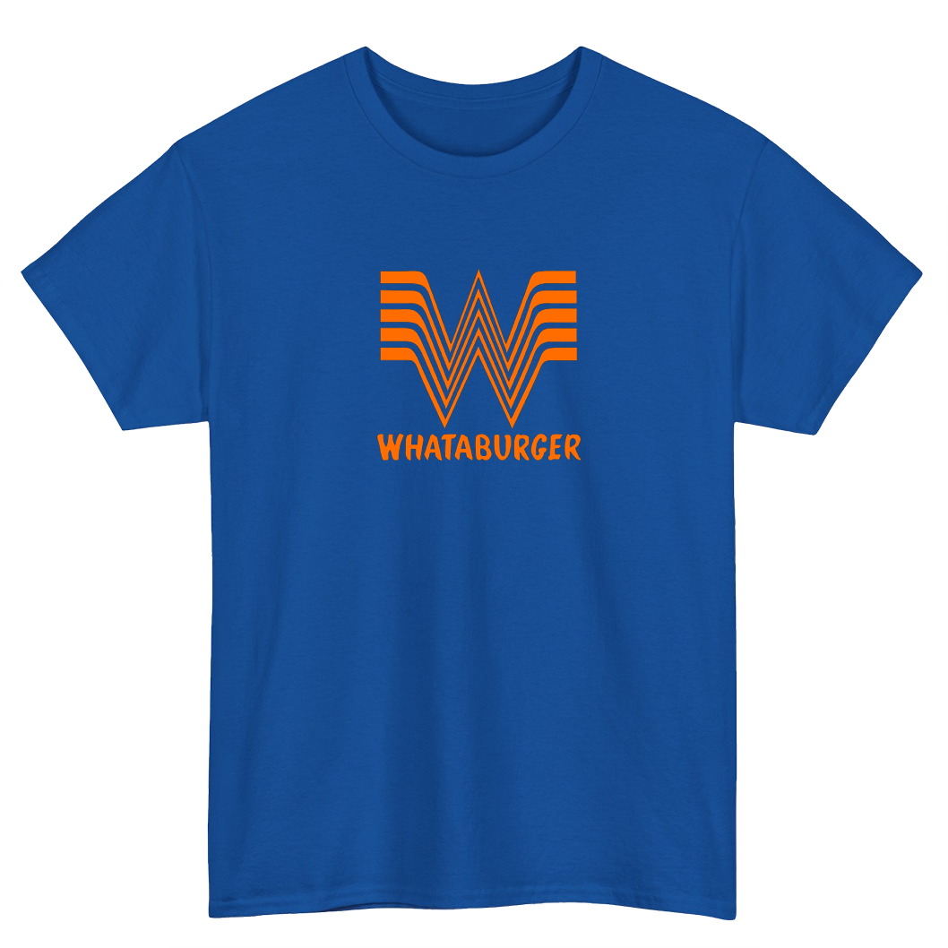 Whataburger Burgers Restaurant logo short sleeve men's t shirt S-3XL