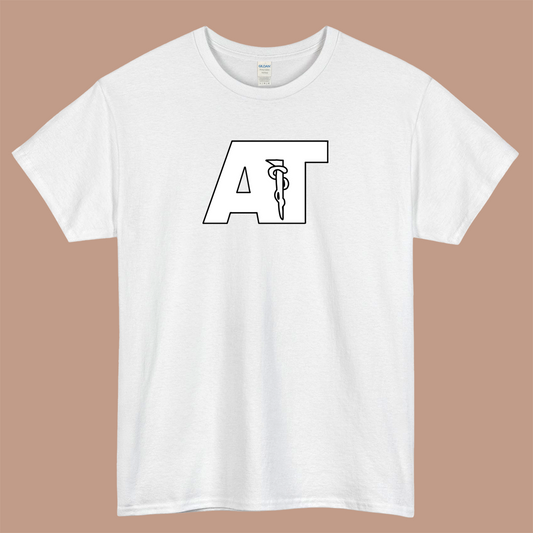 White Athletic Training Logo Mens Unisex Short Sleeve T-Shirt Size S-3XL - P