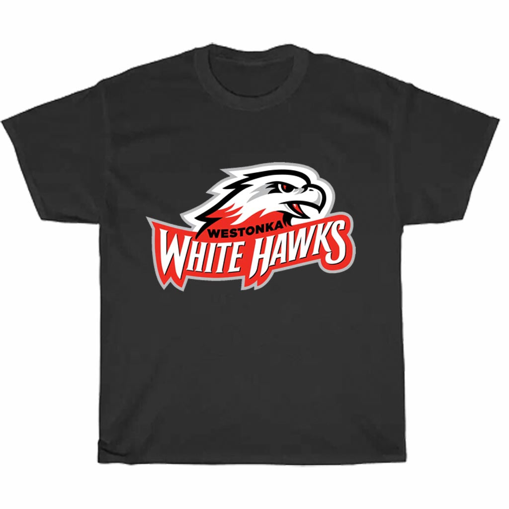White Hawk Logo Men's Unisex T Shirt Size S to 3XL