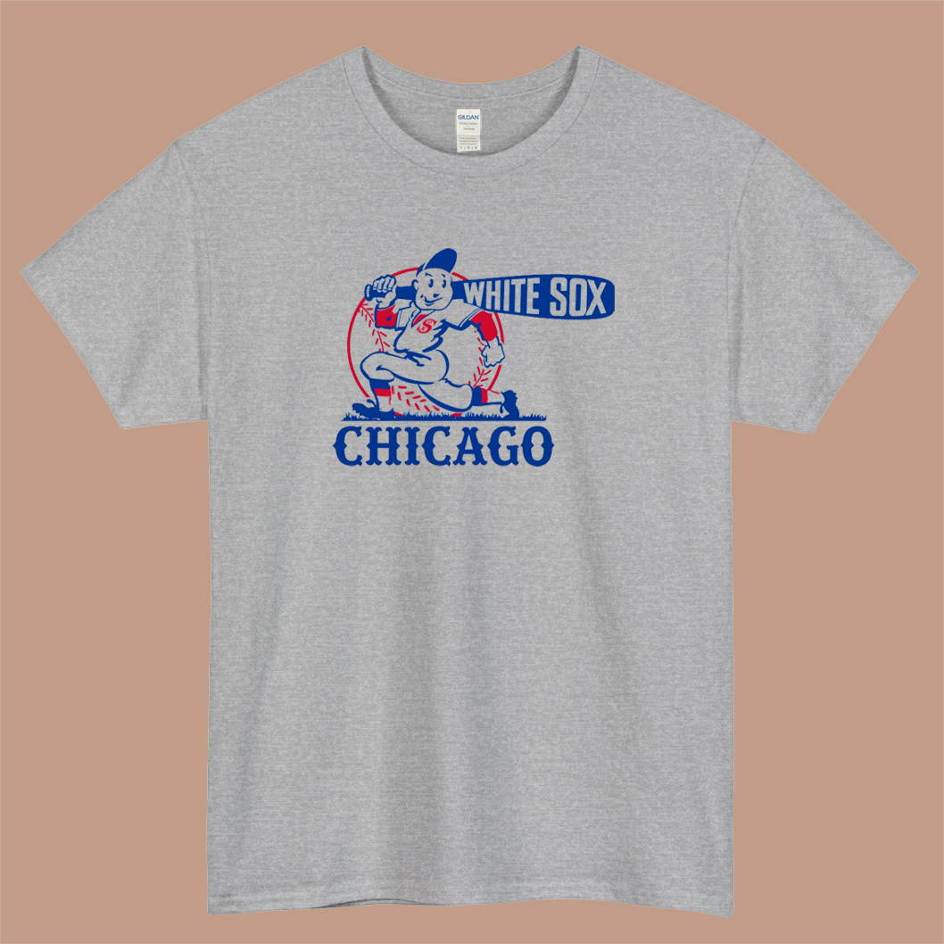 White White Sox Logo Mens Unisex Short Sleeve T-Shirt Size S-3XL - P