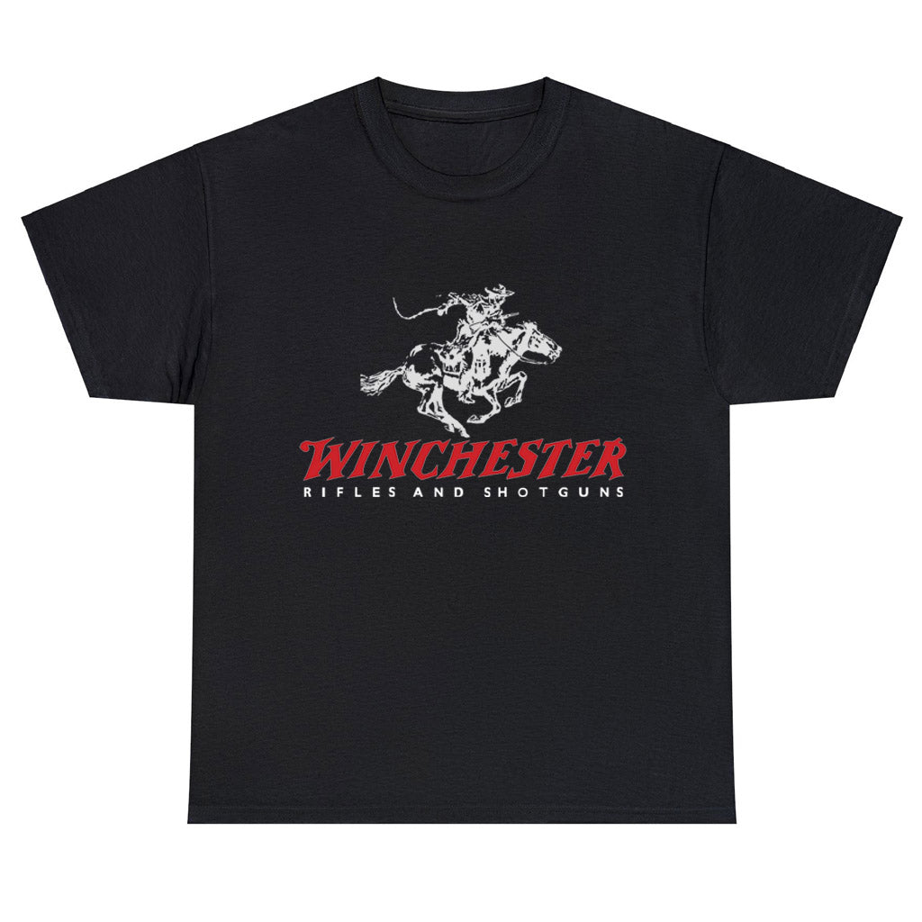Winchester Guns Pistols Rifles Logo Unisex Men's T Shirt Size S to 3XL