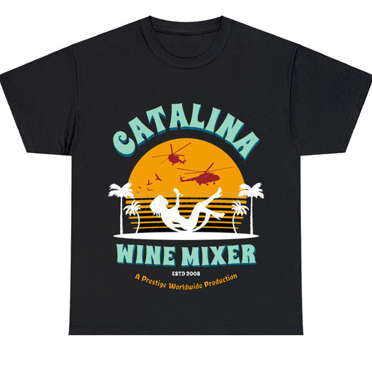 Wine Festival Catalina Wine Logo Men's Unisex T Shirt Size S to 3XL