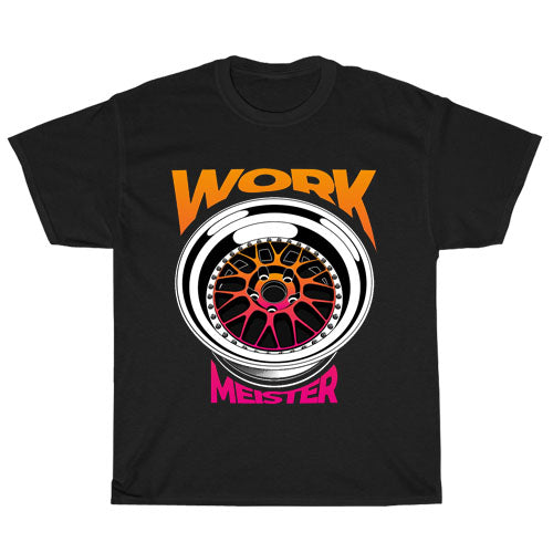 Work Wheels Japan Pullover Active logo Men's Unisex T Shirt Size S to 3XL