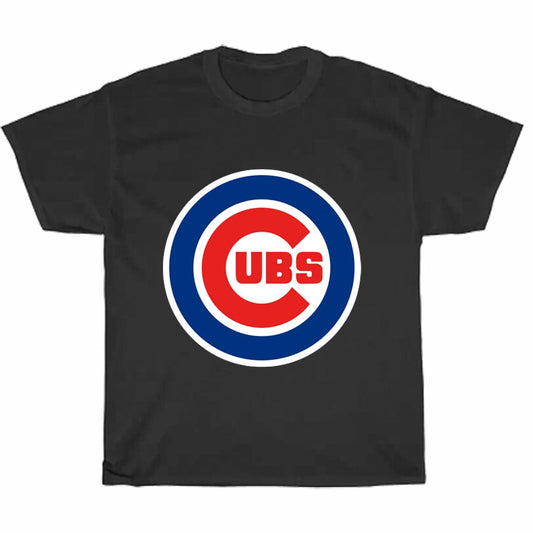 Wrigley Field Chicago Cubs Logo Men's Unisex T Shirt Size S to 3XL