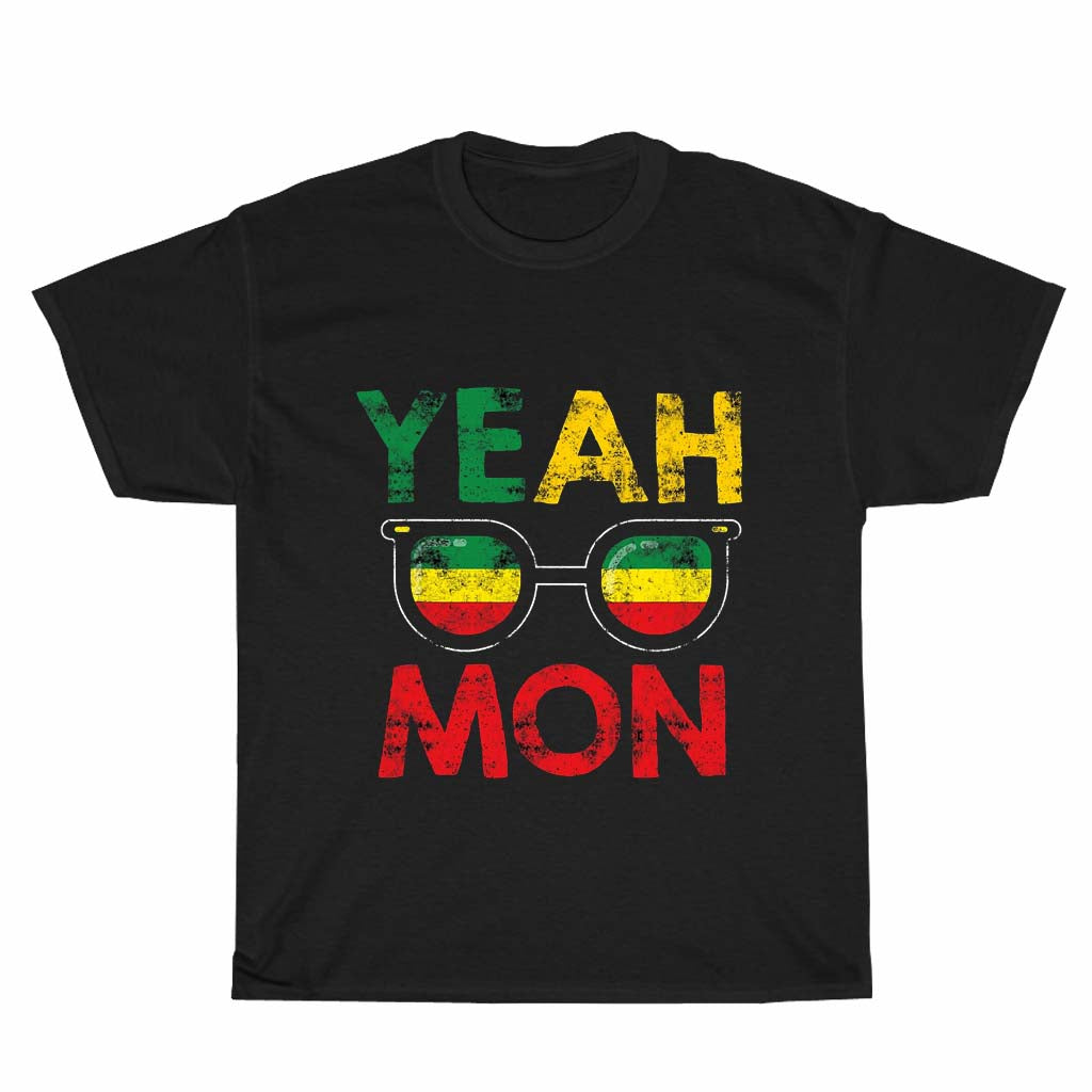 Yeah Mon Jamaican Vacation Jamaica Reggae Logo Men's Unisex T Shirt Size S to 3XL