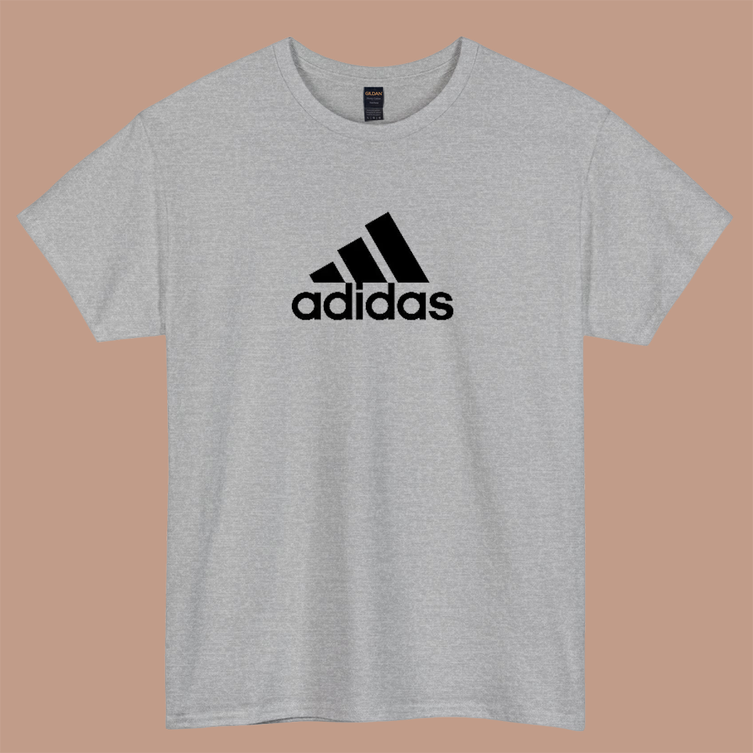 adidas logo short sleeve t shirt size S-3XL -P