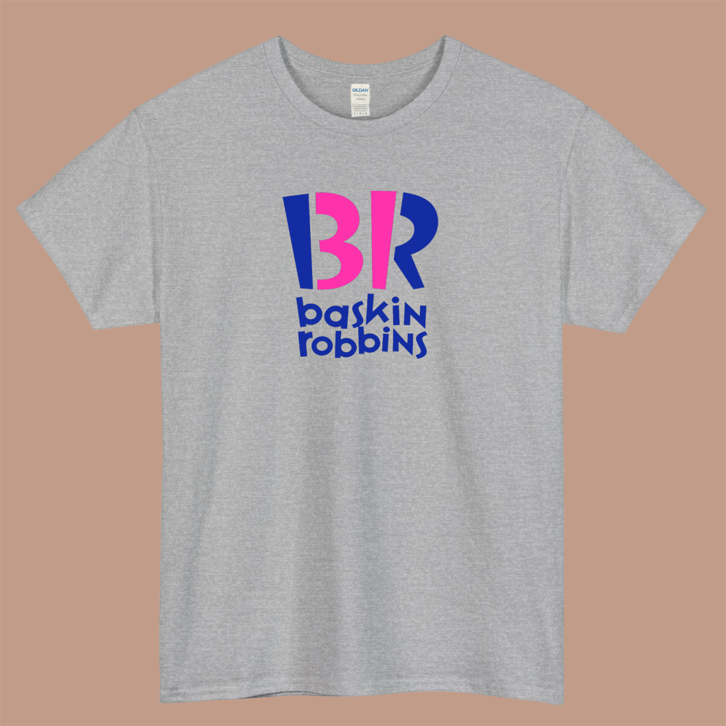 baskin robbins logo Short Sleeve men's T-Shirt Size S-3XL