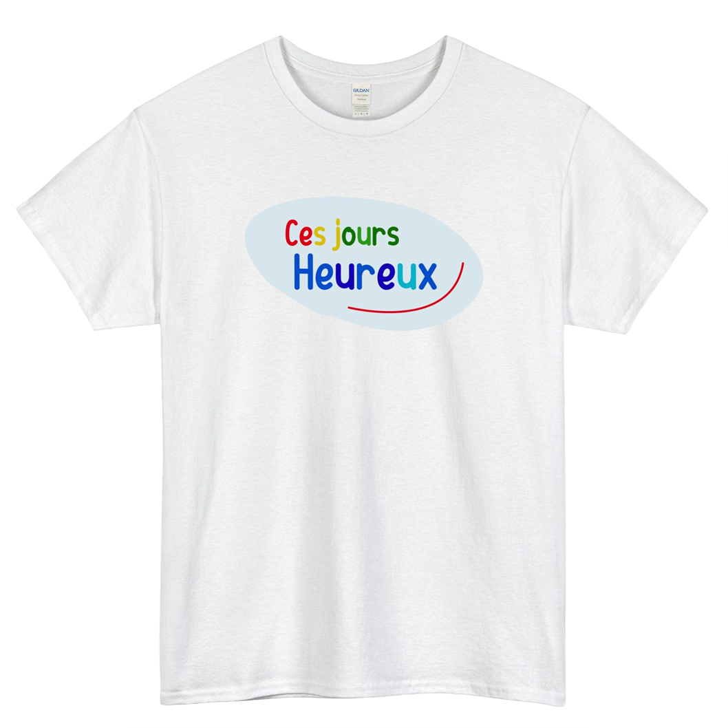 ces jours heureux Logo Mens Unisex Short Sleeve T-Shirt Size S-3XL - P