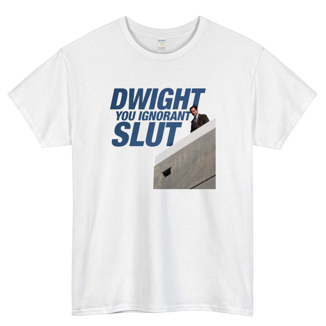 Dwigh You Ignorant Slut Logo Mens Unisex Short Sleeve T-Shirt Size S-3XL - P