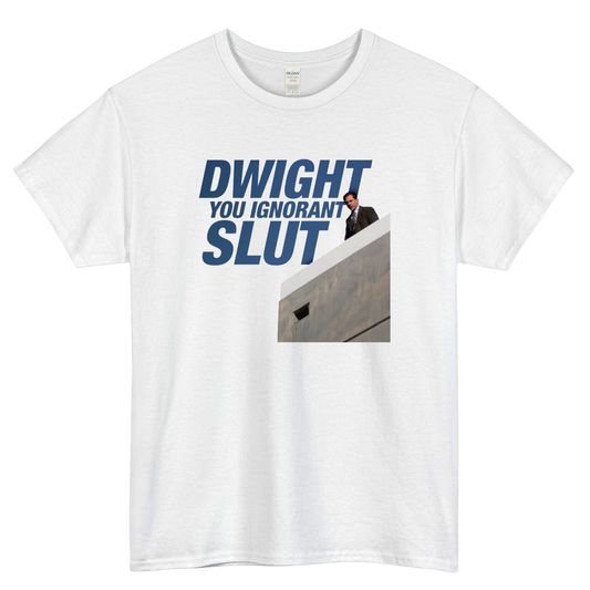 Dwigh You Ignorant Slut Logo Mens Unisex Short Sleeve T-Shirt Size S-3XL - P