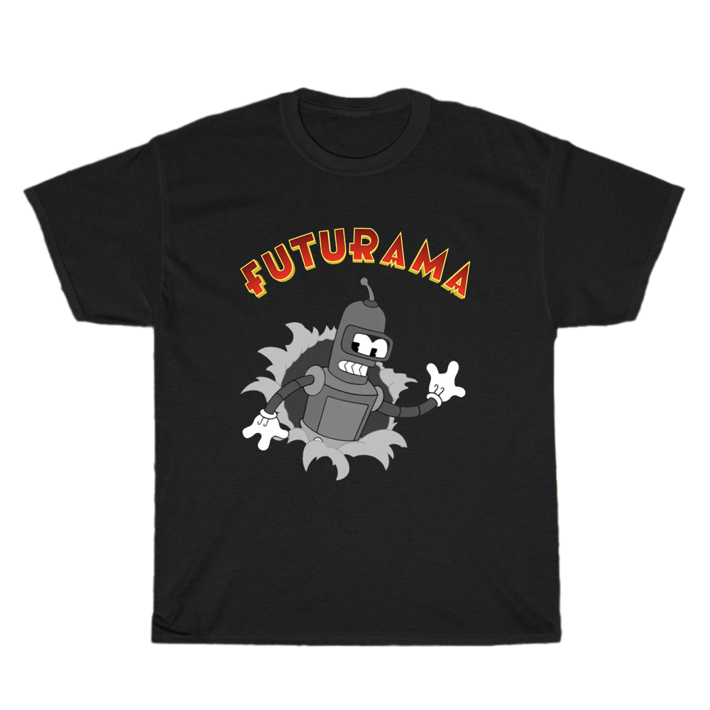 futurama cartoon logo Men's Unisex T Shirt Size S to 3XL