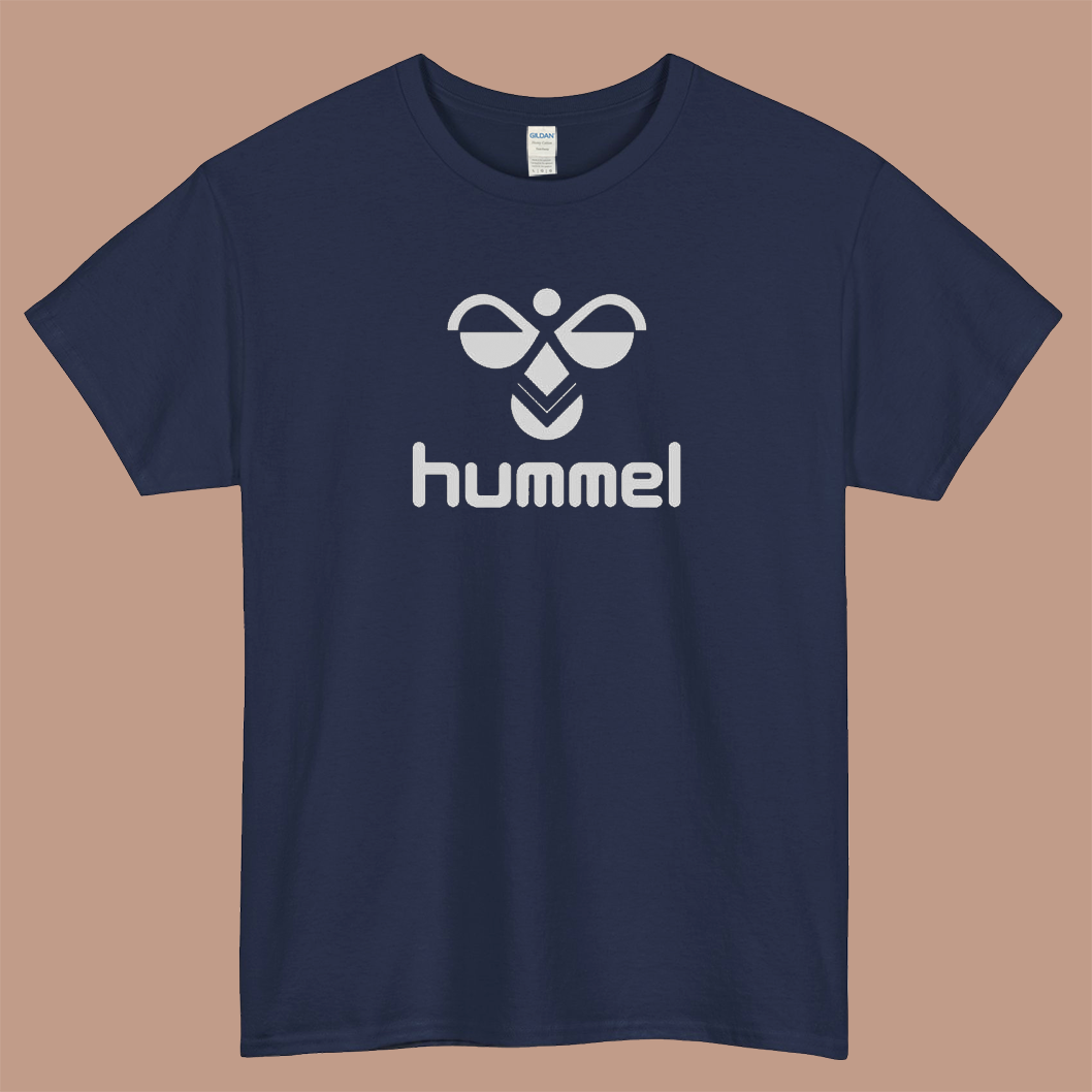 hummel 5 logo short sleeve mens t shirt S-3XL