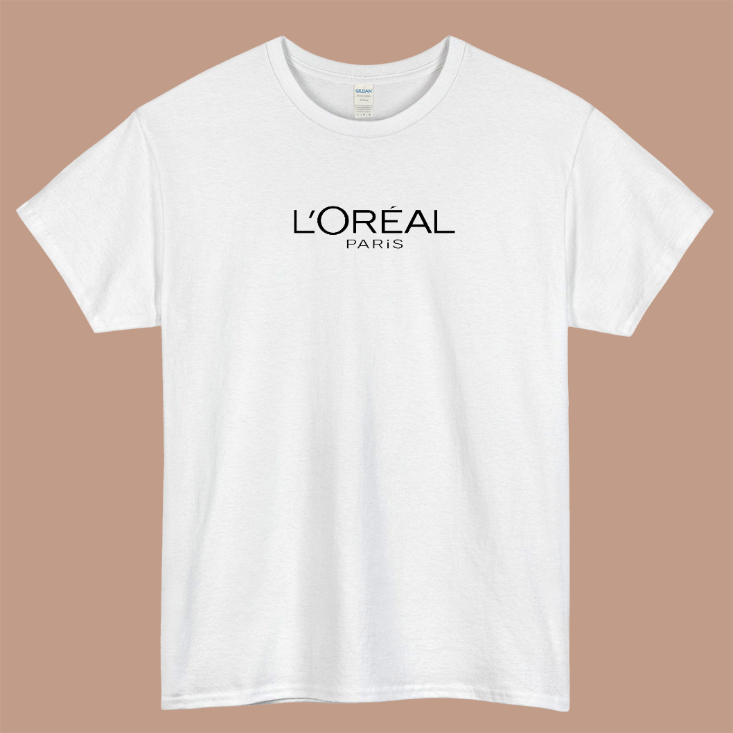 loreal logo short sleeve mens t shirt S-3XL