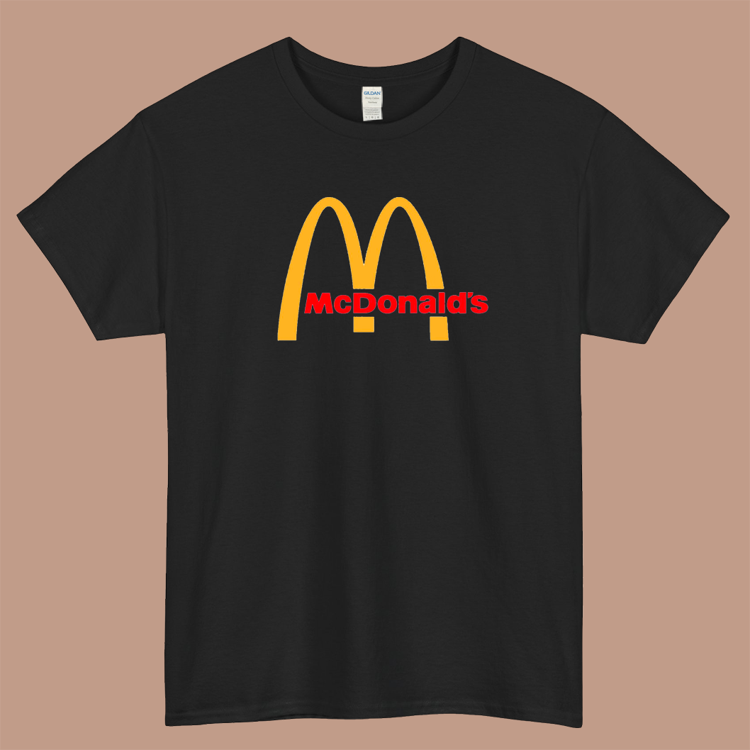 mcdonald's logo short sleeve men's t shirt S-3XL