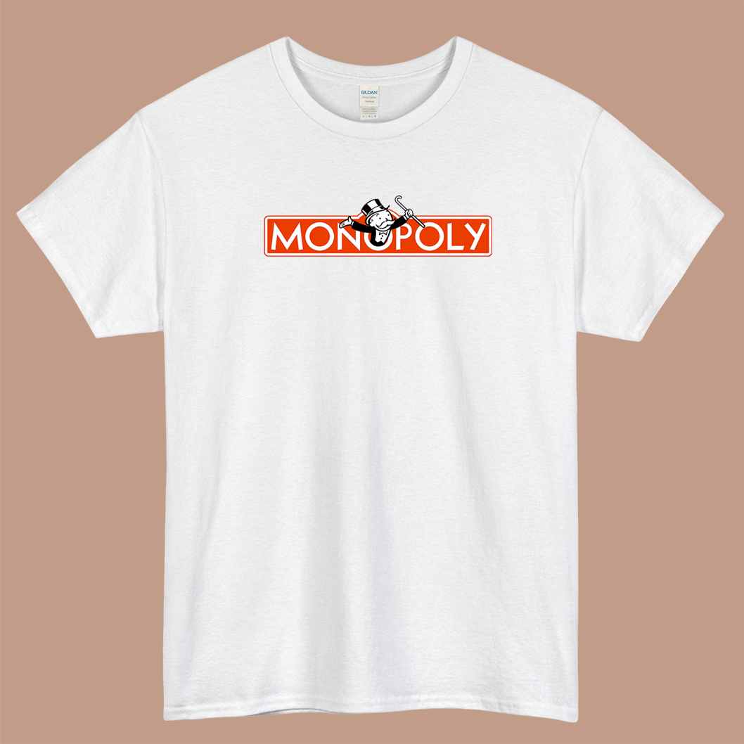 monopoly logo short sleeve men's t shirt S-3XL