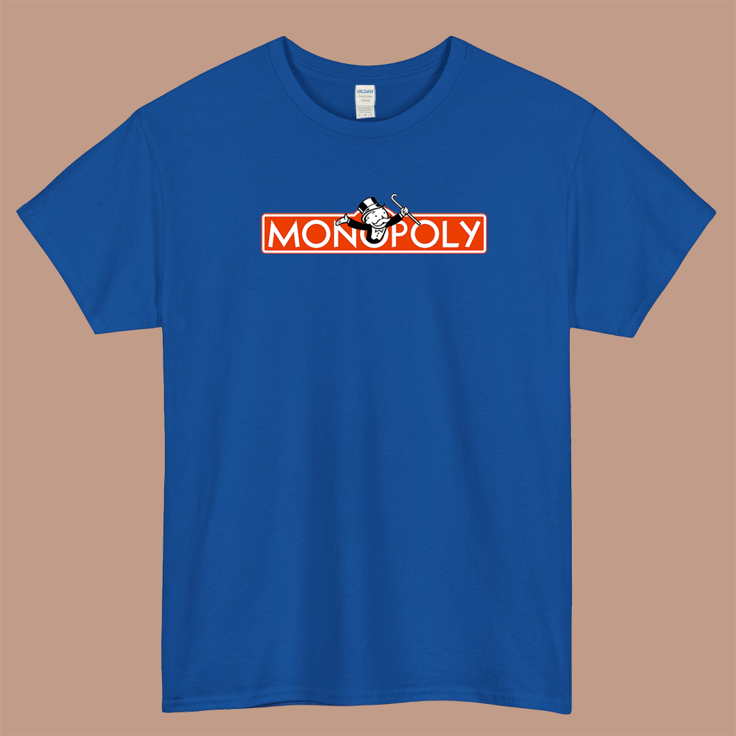 Monopoly logo short sleeve men's t shirt S-3XL