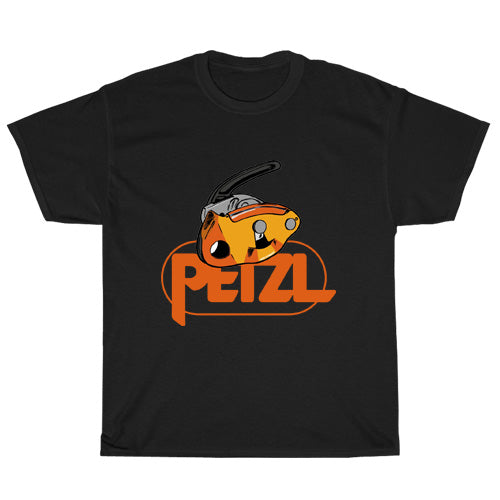 petzl Active Logo Mens Unisex Short Sleeve Black T-Shirt Size S-3XL