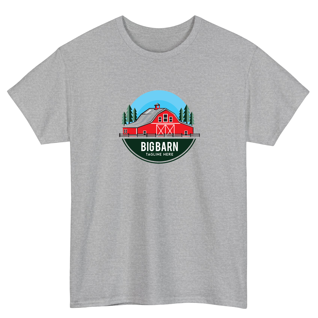 red barn Logo short sleeve t shirt S-3XL - P