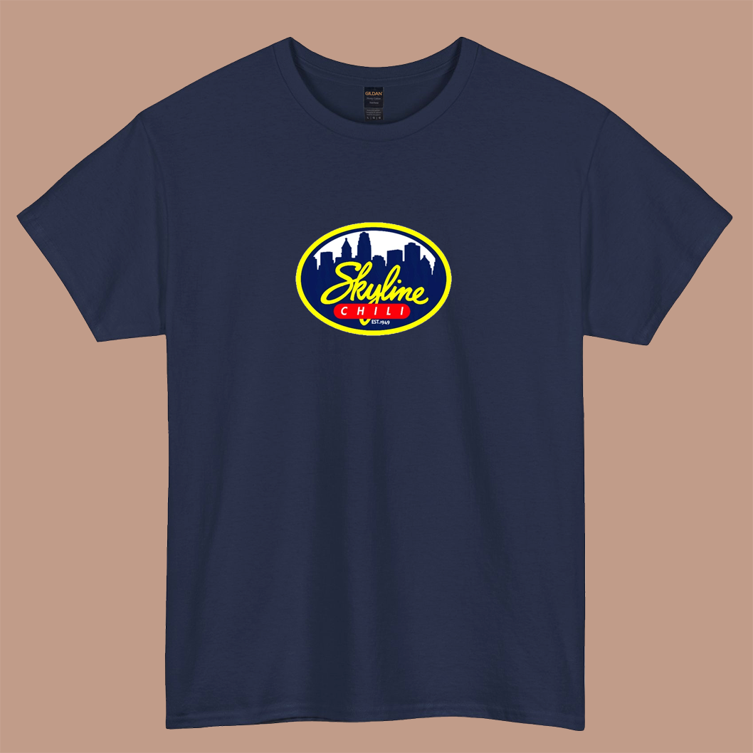 skyline chili favourite food logo 5 short sleeve t shirt S-3XL -P