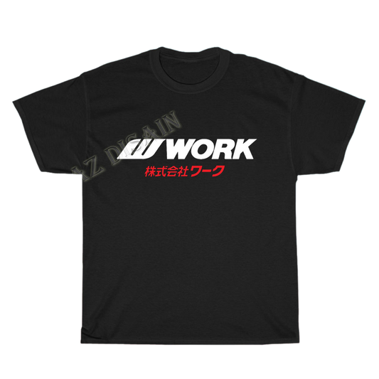 Work Wheels Japan Logo Men's Unisex T Shirt Size S to 3XL