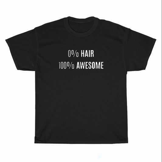 Hair 100 Awesome Alopecia Logo Unisex Men's T Shirt Size S to 3XL