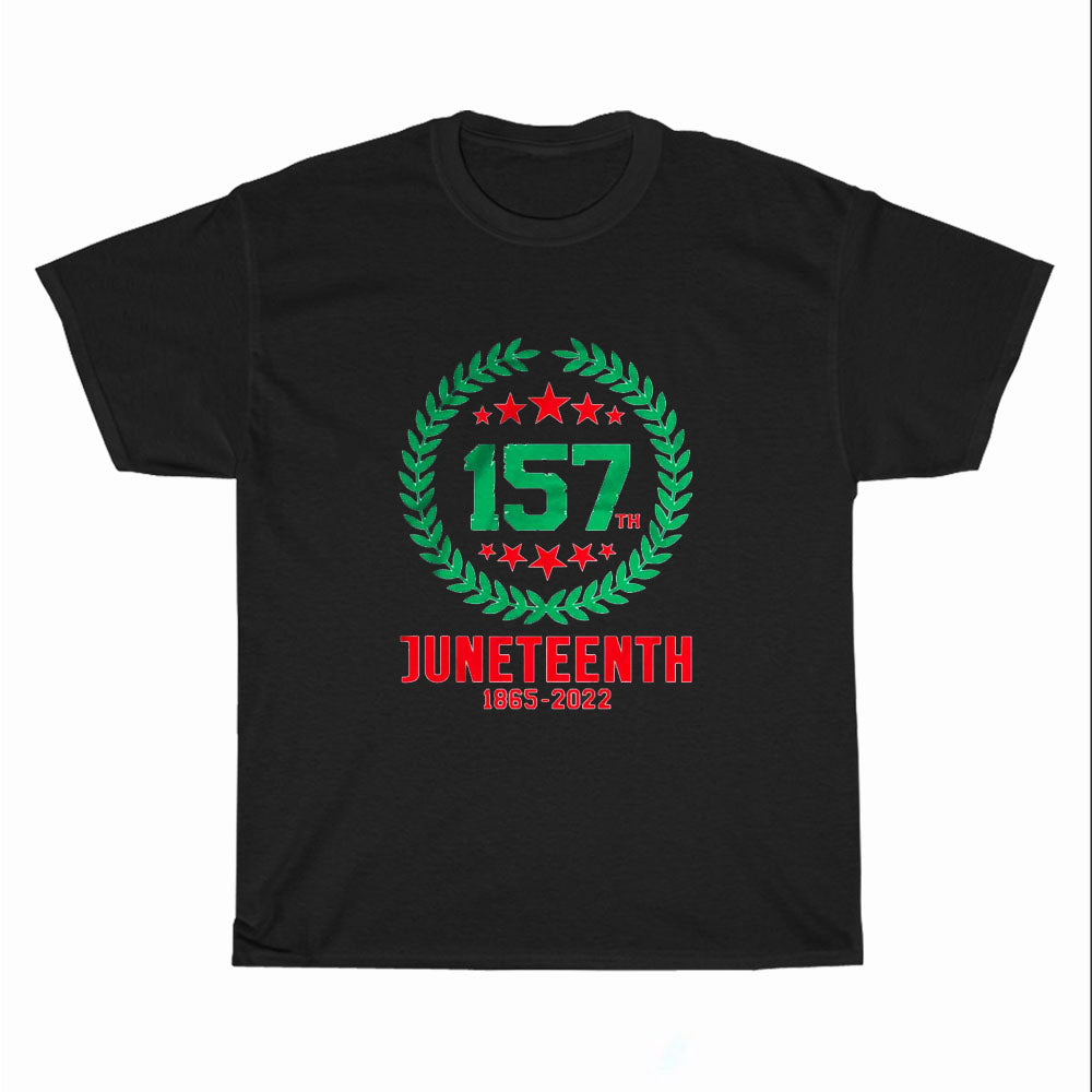 157Th Juneteenth Logo Unisex Men's T Shirt Size S to 3XL
