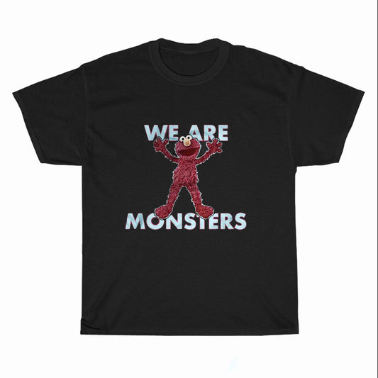 Fan Art ELMO We Are Monsters Logo Unisex Men's T Shirt Size S to 3XL