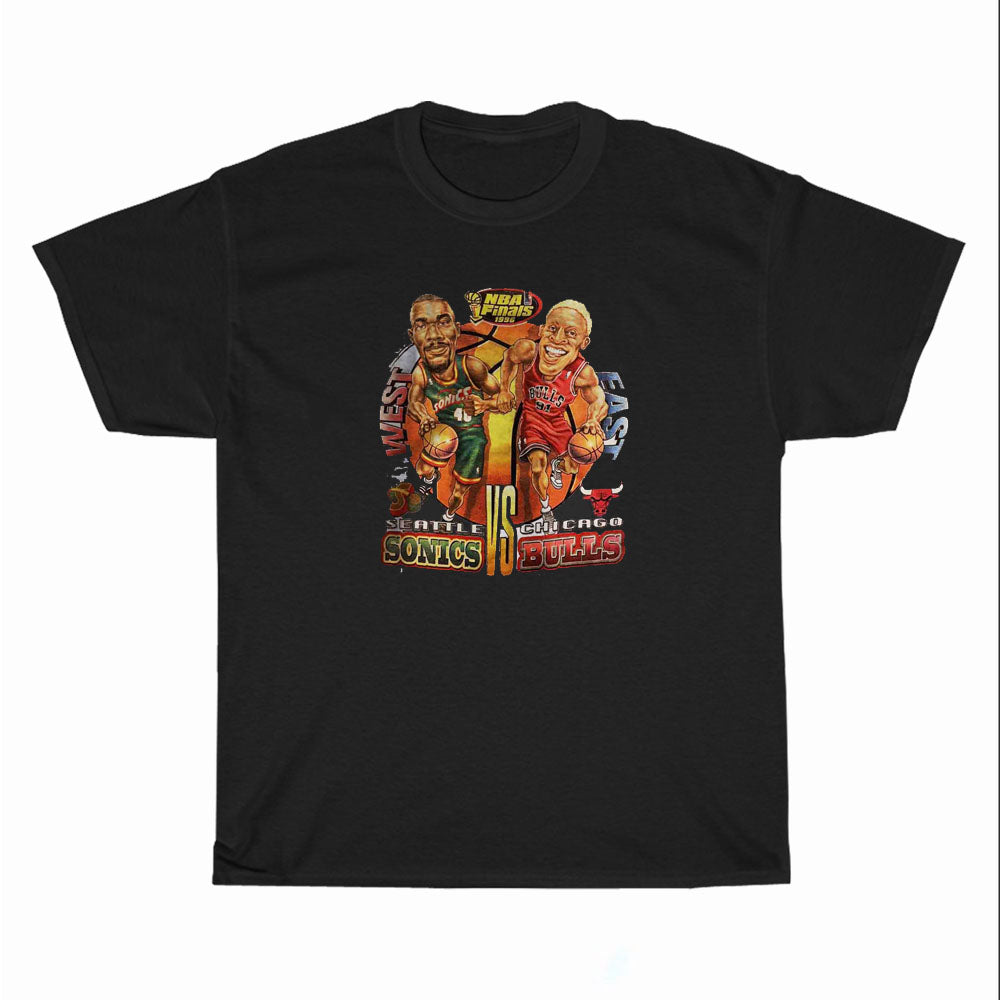 Shawn Kemp Vs Dennis Rodman Sonics Logo Unisex Men's T Shirt Size S to 3XL