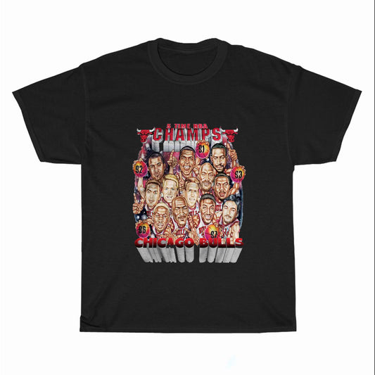 Vintage Bulls Dream Team Jordan Logo Unisex Men's T Shirt Size S to 3XL