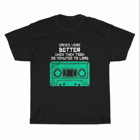 Minutes To Load Cassette Tape Logo Unisex Men's T Shirt Size S to 3XL