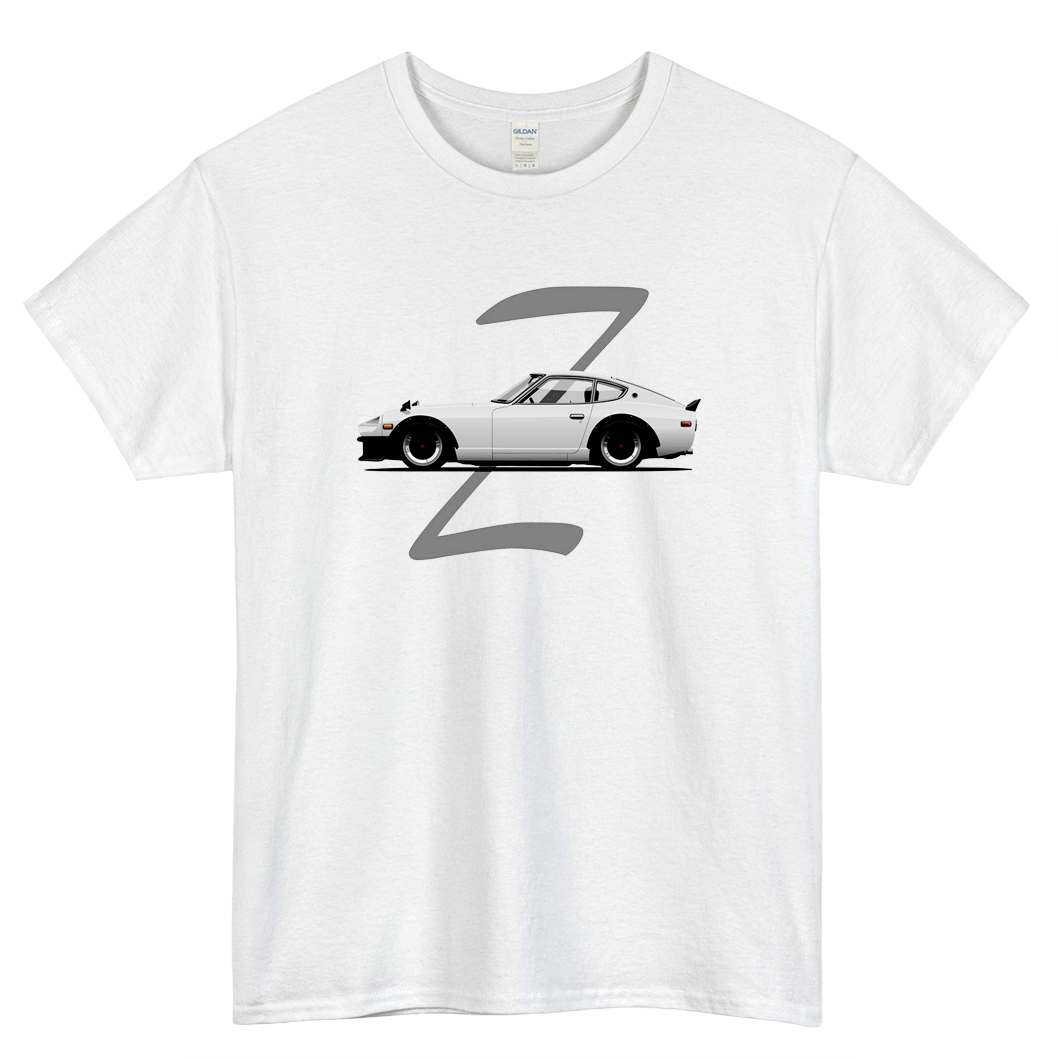 280Z white Essential Logo Mens Unisex Short Sleeve T-Shirt Size S-3XL - P