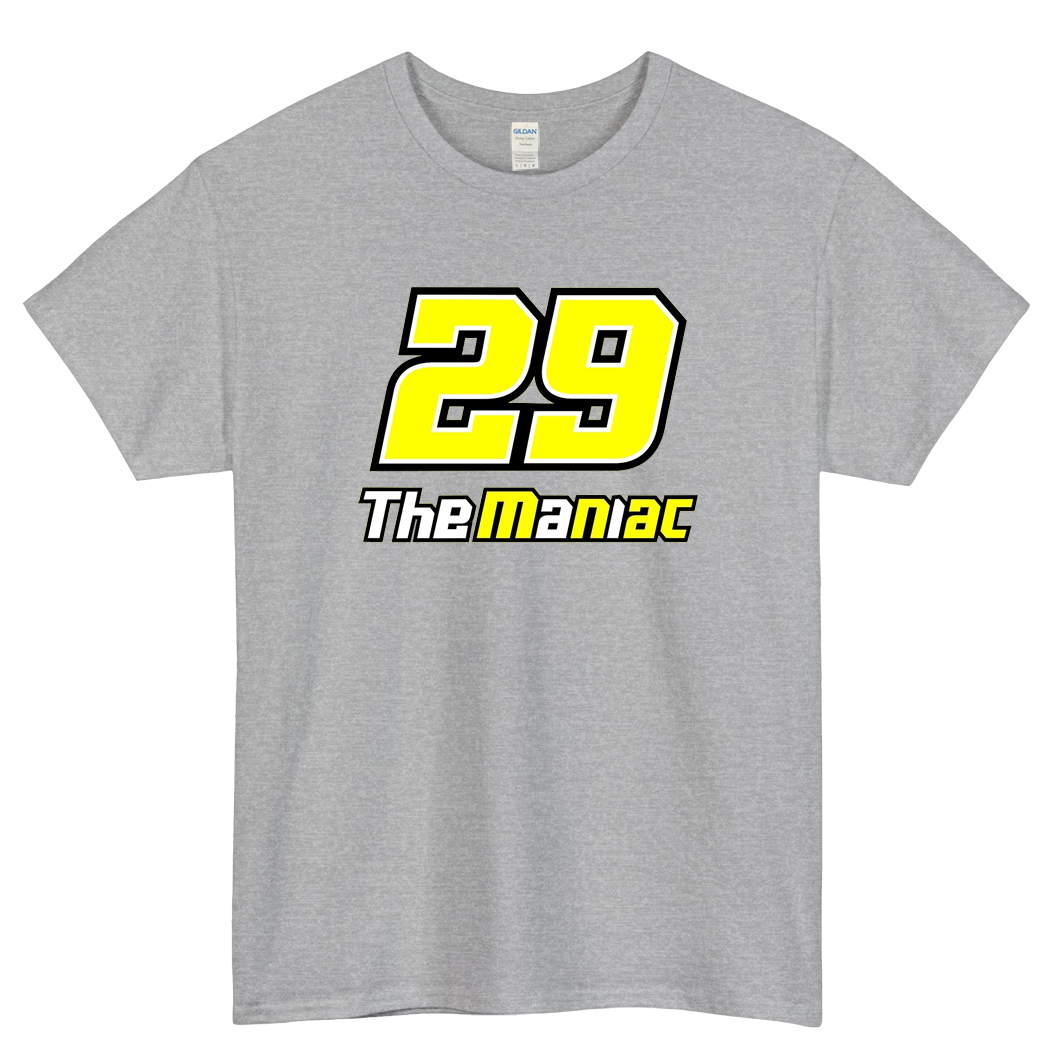 29 The Maniac Logo Mens Unisex Short Sleeve T-Shirt Size S-3XL - P
