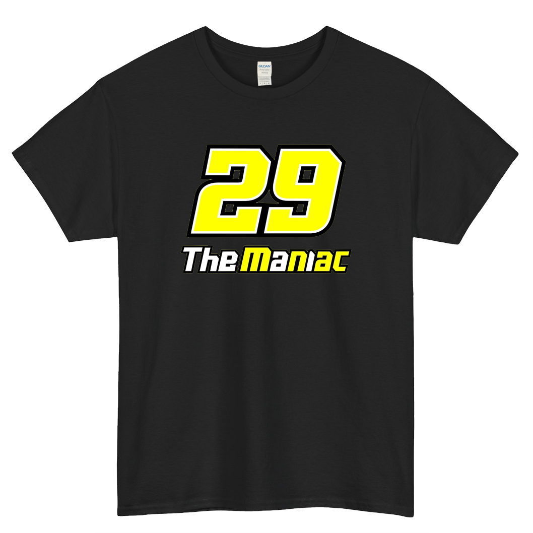 29 The Maniac Logo Mens Unisex Short Sleeve T-Shirt Size S-3XL - P