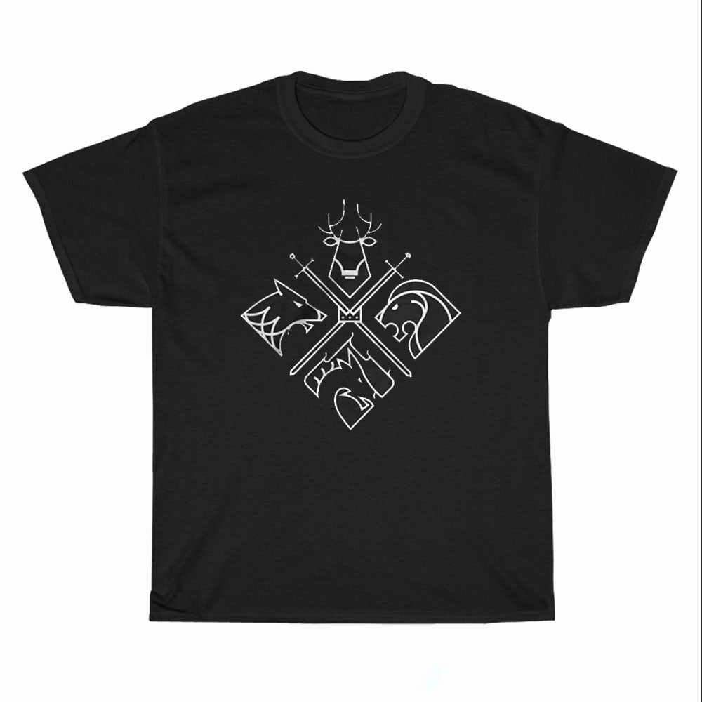 Houses Game Of Thrones Logo Unisex Men's T Shirt Size S to 3XL