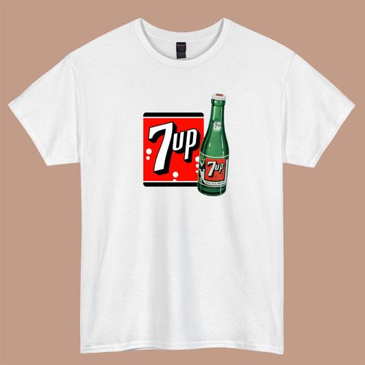 7UP logo short sleeve t shirt S-3XL- P