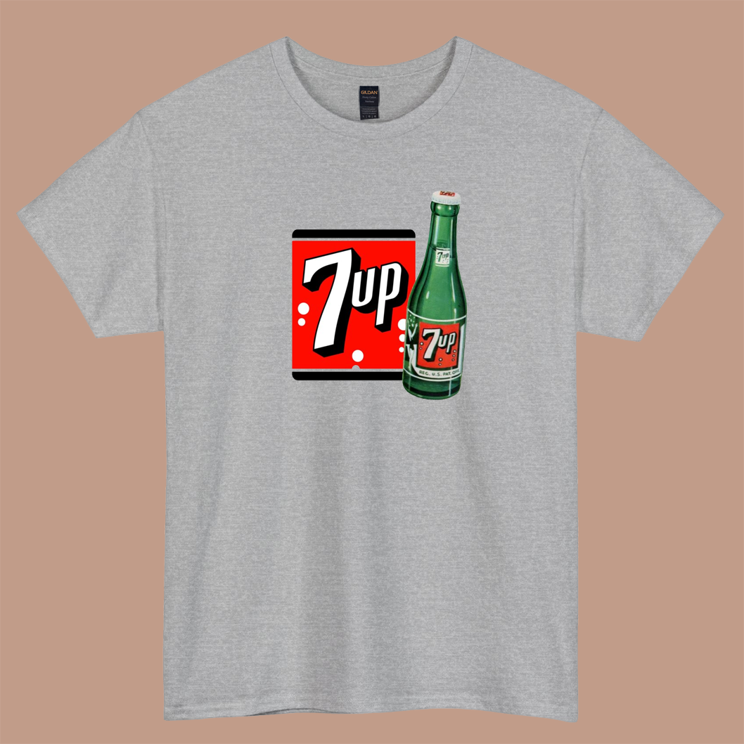 7UP logo short sleeve t shirt S-3XL- P