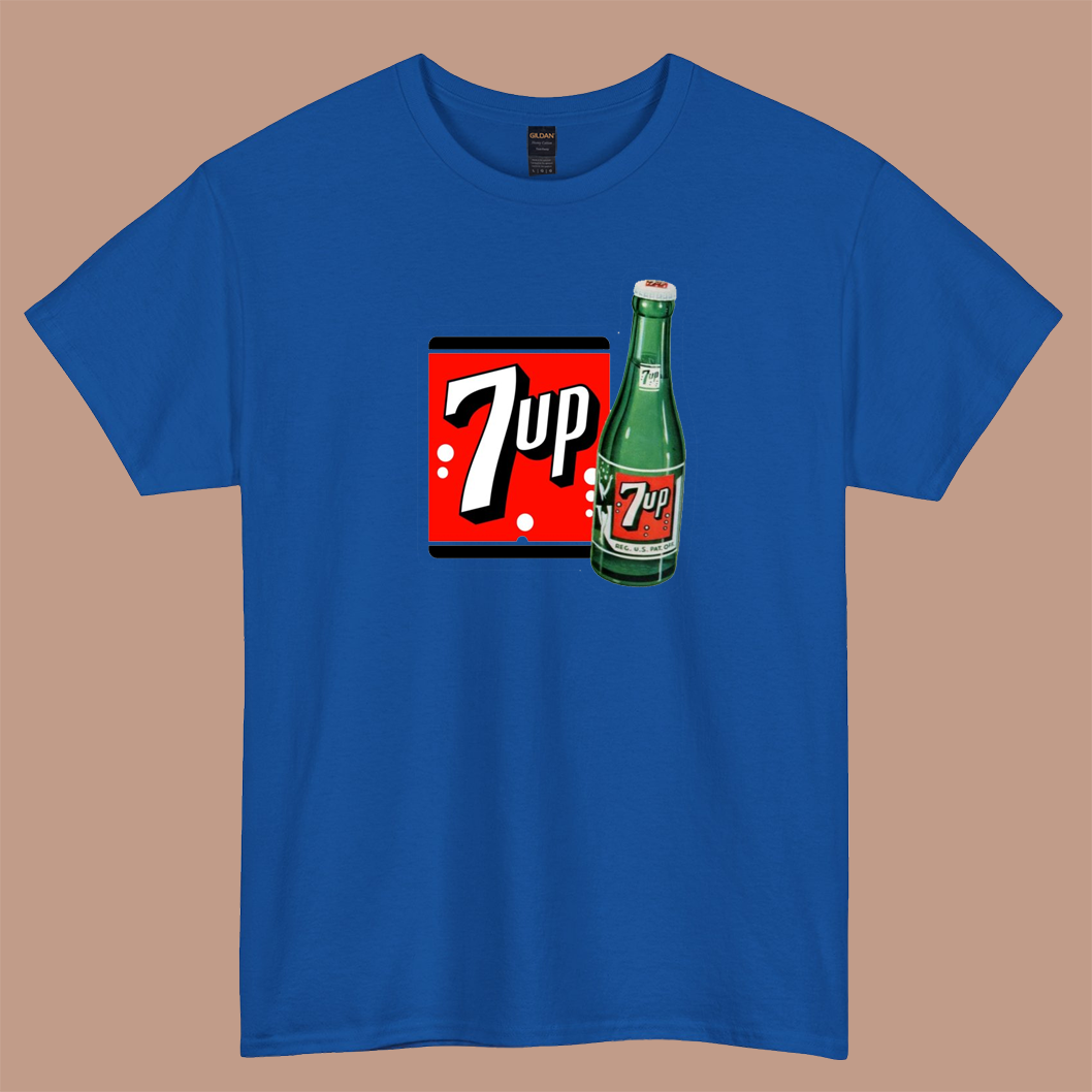 7UP logo short sleeve t shirt S-3XL- P
