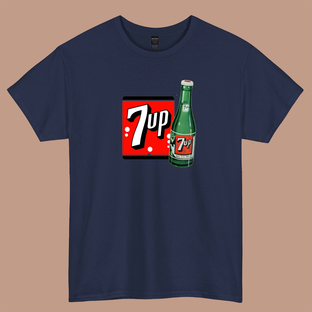 7UP logo short sleeve t shirt S-3XL- P
