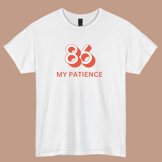 86 MY PATIENCE  logo short SLEEVE T SHIRT -P