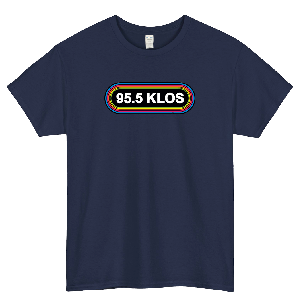 955 KLOS RADIO Logo Mens Unisex Short Sleeve T-Shirt Size S-3XL -P