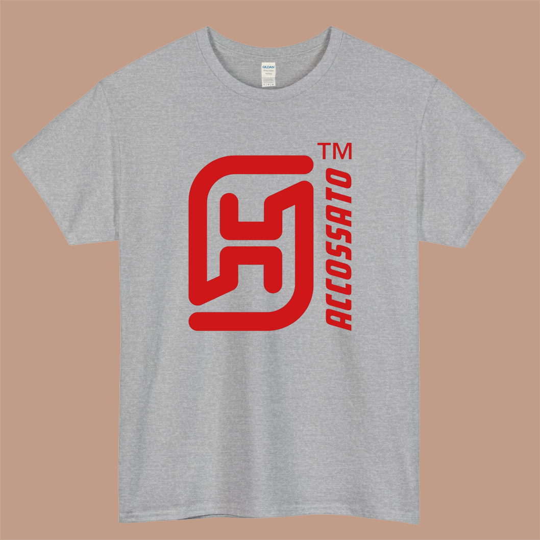 ACCOSSATO RACING Logo Mens Unisex Short Sleeve Gray T-Shirt Size S-3XL