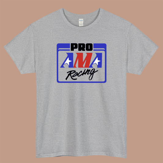 AMA PRO Racing Logo Mens Unisex Short Sleeve Gray T-Shirt Size S-3XL