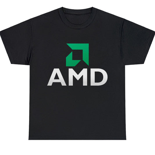 AMD Advanced Micro Devices Logo Men's Unisex T Shirt Size S to 3XL