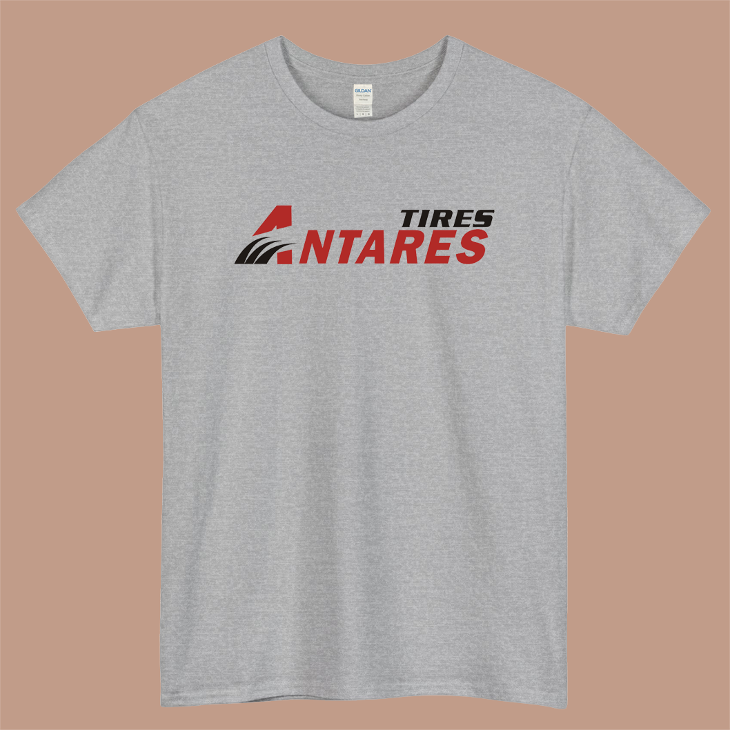 ANTARES Tires Logo Mens Unisex Short Sleeve Gray T-Shirt Size S-3XL