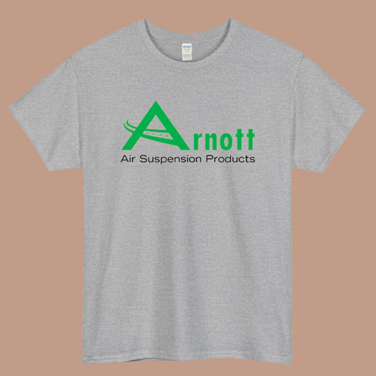 ARNOTT Air Suspension Logo Mens Unisex Short Sleeve Gray T-Shirt Size S-3XL
